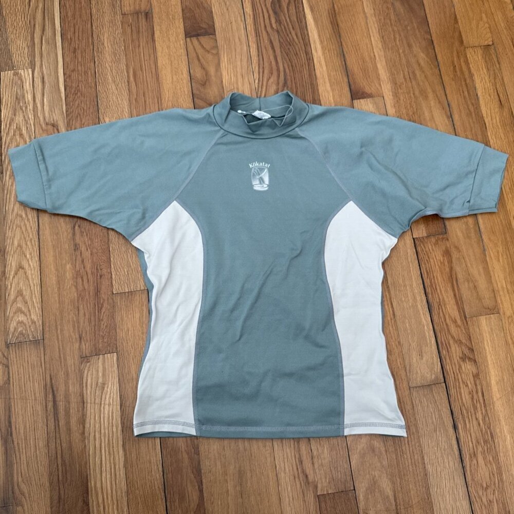 Kokatat Water Shirt Short Sleeve Green/Beige Women’s Size Large - Picture 2 of 5